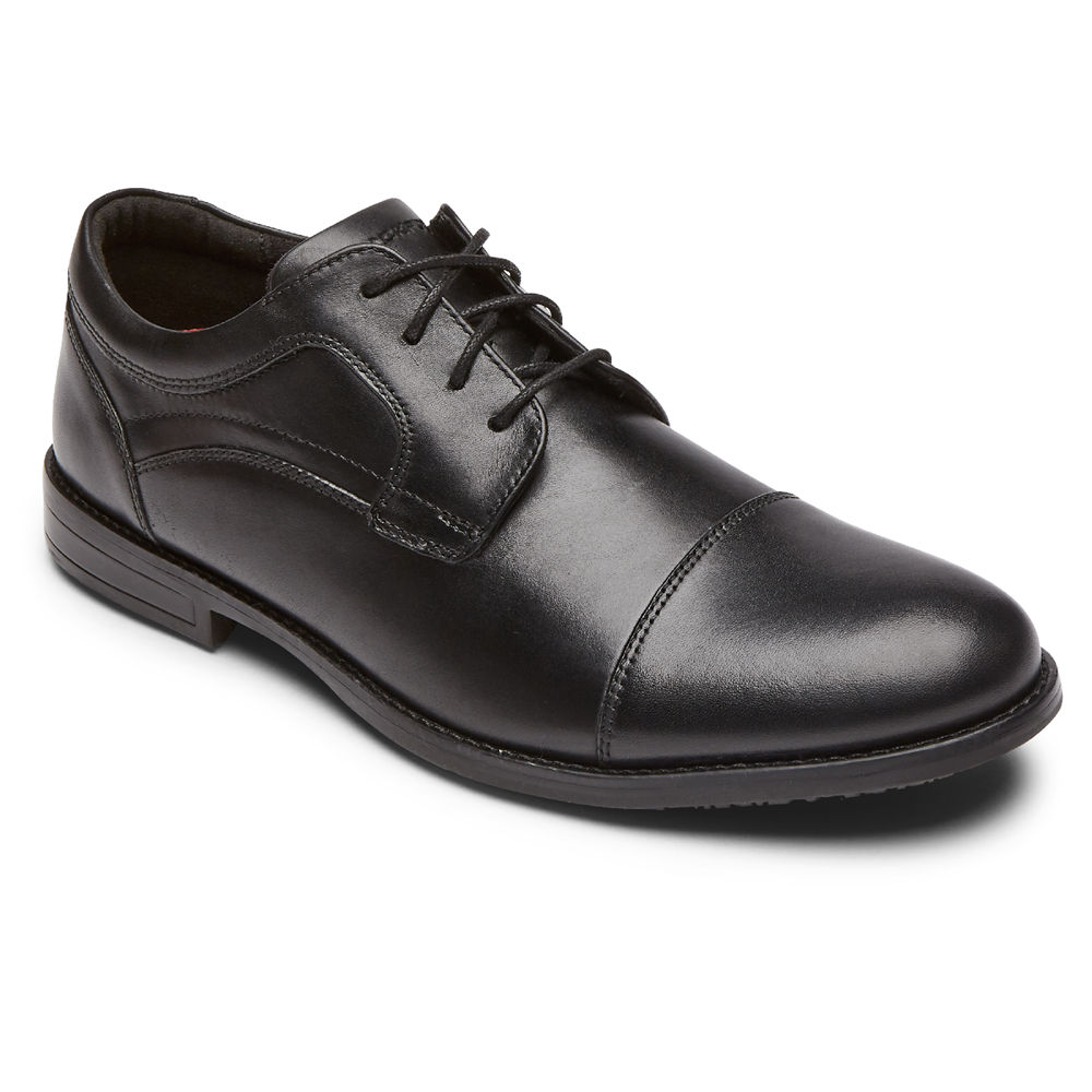 Rockport Mens Mykel Cap Toe - Oxfords Black - CEX421986